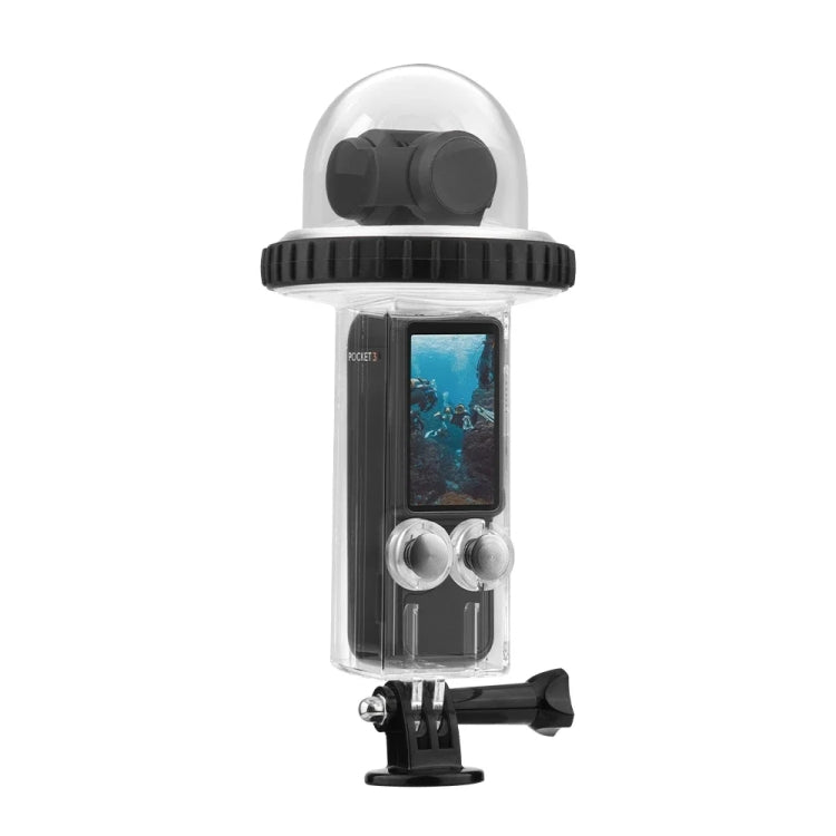 For DJI Osmo Pocket 3 BRDRC 40m Depth Waterproof Case Diving Housing Cover(Black Handle) by BRDRC