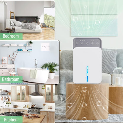 1500ml Semiconductor Dehumidifier with Automatic Defrost Function, Timer, Sleep Mode US Plug by bashfashion