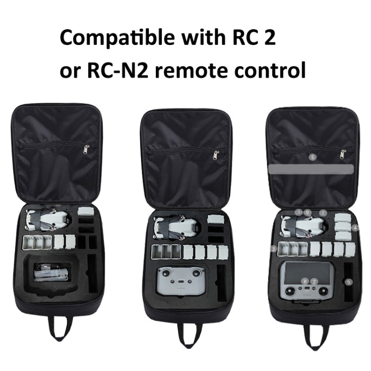 For DJI Mini 4 PRO Backpack EVA Hard Shell Storage Bag(Black) by bashfashion