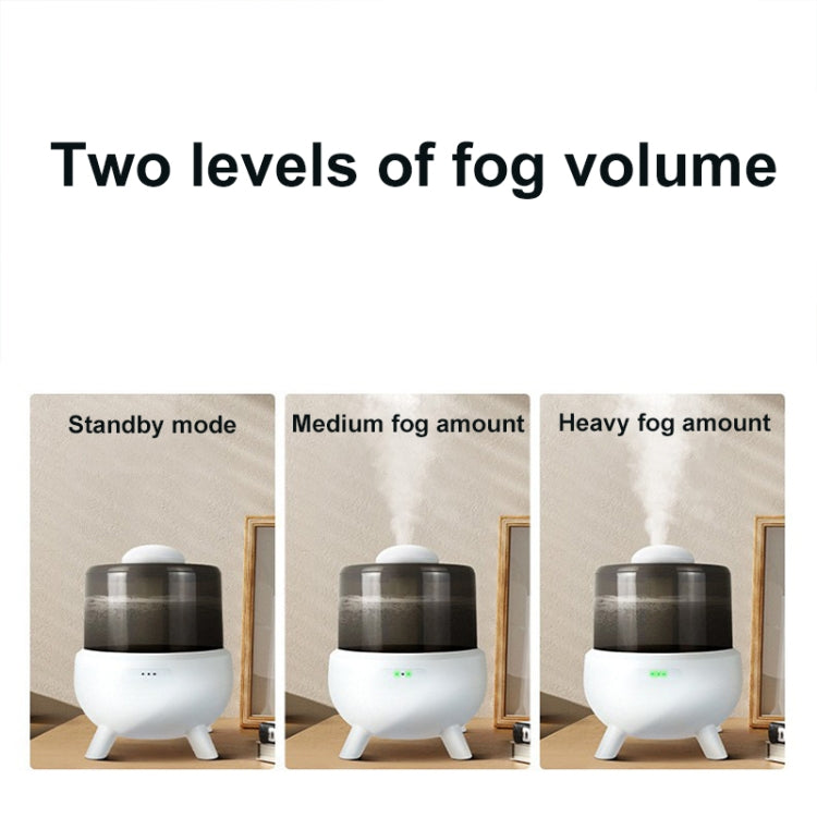 FS102 2L Ultrasonic Aromatherapy Colorful Night Light Desktop Humidifier, Spec: EU Plug(White) by bashfashion