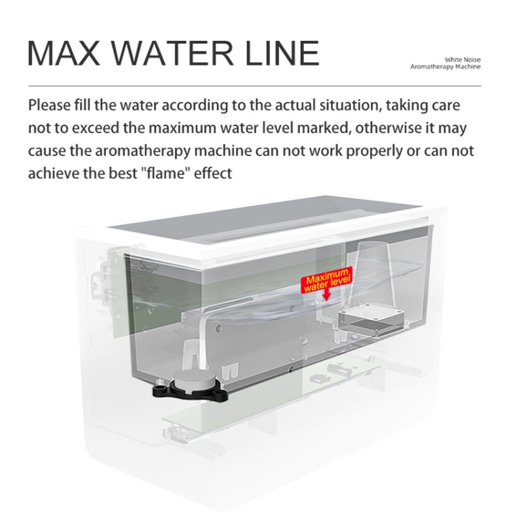 C221 Bluetooth White Noise Flame Aromatherapy Machine Home Desktop Humidifier(English Version) by bashfashion