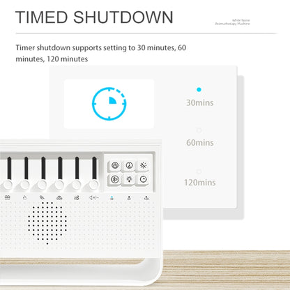 C221 Bluetooth White Noise Flame Aromatherapy Machine Home Desktop Humidifier(English Version) by bashfashion