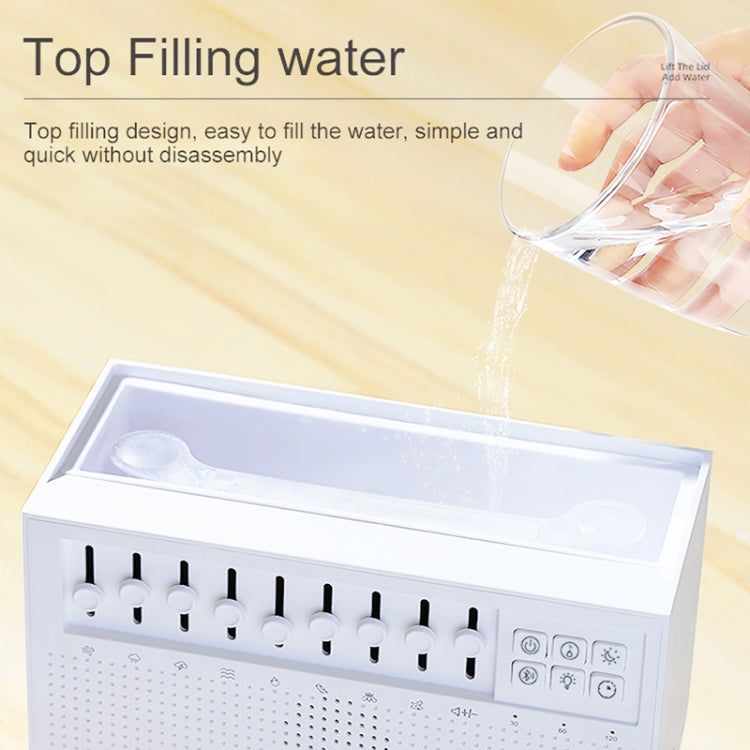 C221 Bluetooth White Noise Flame Aromatherapy Machine Home Desktop Humidifier(English Version) by bashfashion