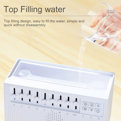 C221 Bluetooth White Noise Flame Aromatherapy Machine Home Desktop Humidifier(English Version) by bashfashion