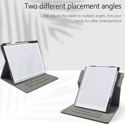 For ReMarkable 2 10.3 Inch 2020 Paper Tablet Case 360 Degree Rotating Stand Cover with Pencil Holder(Black) by bashfashion