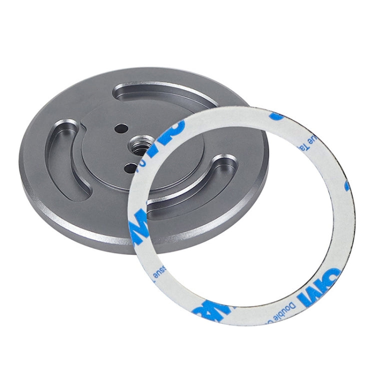 Magnetic Phone Holder with 1/4 Inch Hole for Tripod Magic Arm(Titanium Color) by bashfashion