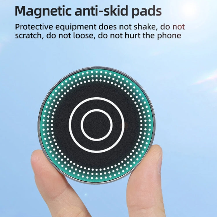 Magnetic Phone Holder with 1/4 Inch Hole for Tripod Magic Arm(Titanium Color) by bashfashion