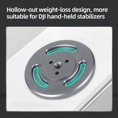 Magnetic Phone Holder with 1/4 Inch Hole for Tripod Magic Arm(Titanium Color) by bashfashion