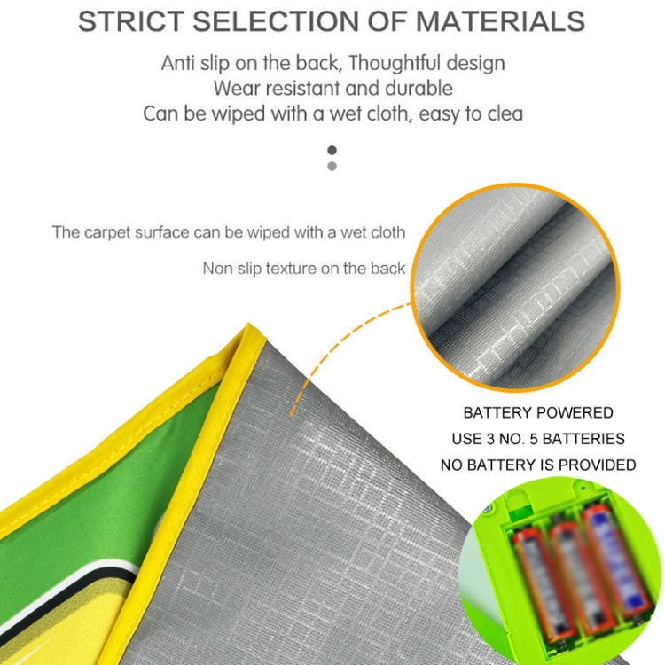 110x36cm Children Piano Mat Footsteps Music Dancing Blanket Parent-Child Multifunctional Game Blanket by bashfashion