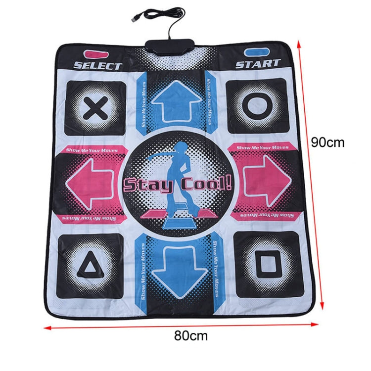 USB Wired Dancing Mat Electronic Music Game Pad Toy To PC(Cool Blue) by bashfashion