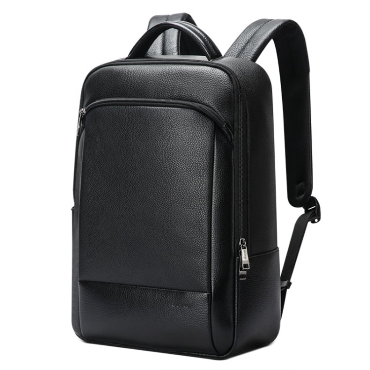 Bopai 61-123311 Large-Capacity First-Layer Cowhide Business Laptop Backpack(Black) by Bopai