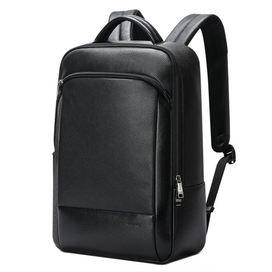 Bopai 61-123311 Large-Capacity First-Layer Cowhide Business Laptop Backpack(Black) by Bopai