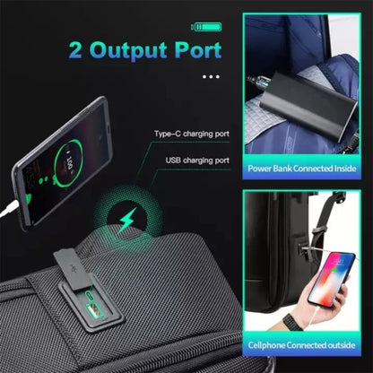 Bopai 751-006641A Large Capacity Anti-theft Waterproof Laptop Business Backpack(Black) by Bopai