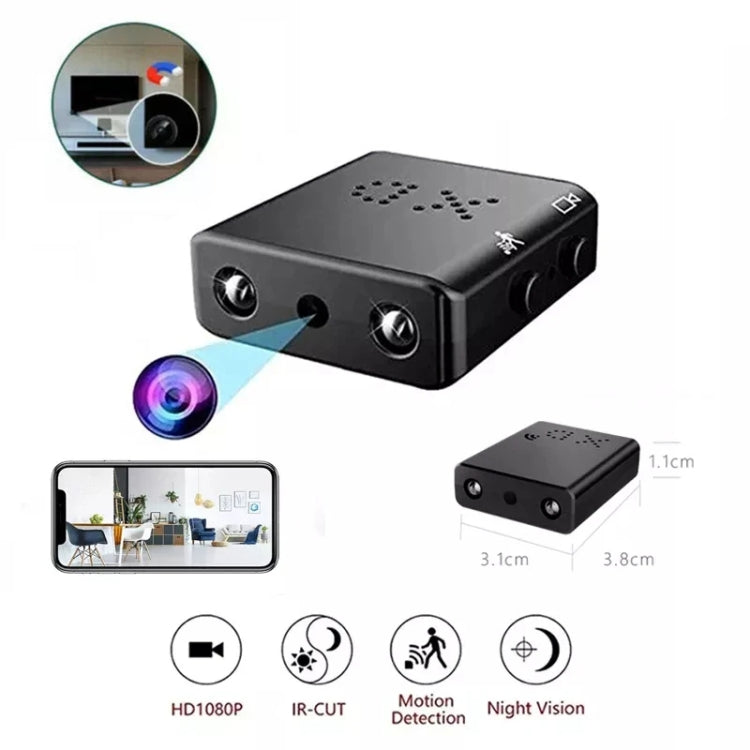XD Camera 1080p HD Video Smart IR-CUT Infrared Night Vision Sports Camera(Direct Version No Battery) by bashfashion