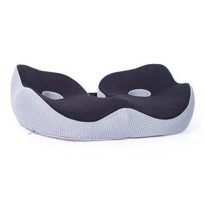 Office Sedentary Memory Foam Breathable Cushion Chair Hip Seat Cushion(Black) by bashfashion