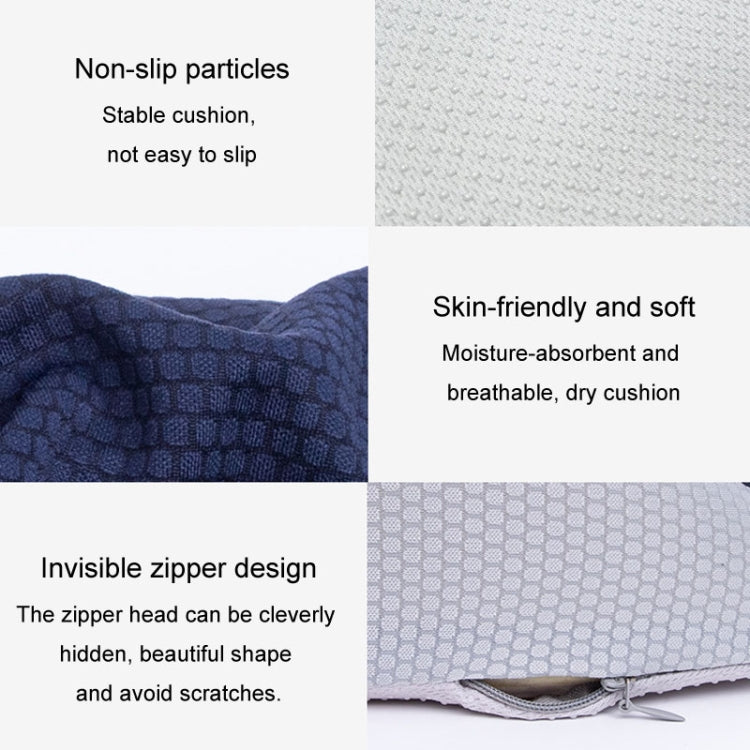 Office Sedentary Memory Foam Breathable Cushion Chair Hip Seat Cushion(Black) by bashfashion