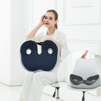 Office Sedentary Memory Foam Breathable Cushion Chair Hip Seat Cushion(Black) by bashfashion