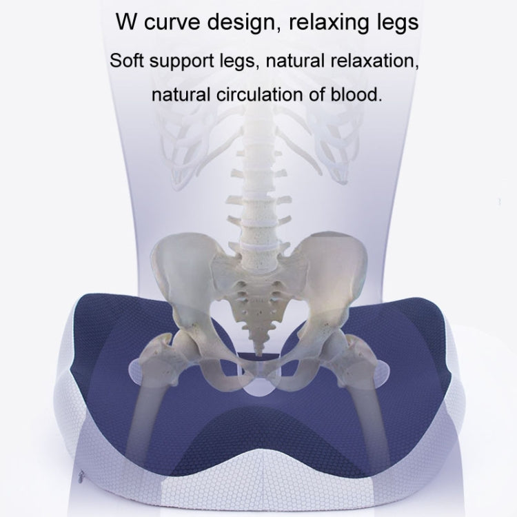 Office Sedentary Memory Foam Breathable Cushion Chair Hip Seat Cushion(Black) by bashfashion