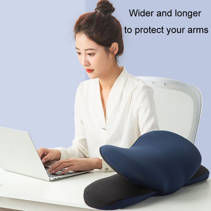 Office Sedentary Pillow Cushion Memory Foam Seat Lumbar Pillow(Navy) by bashfashion