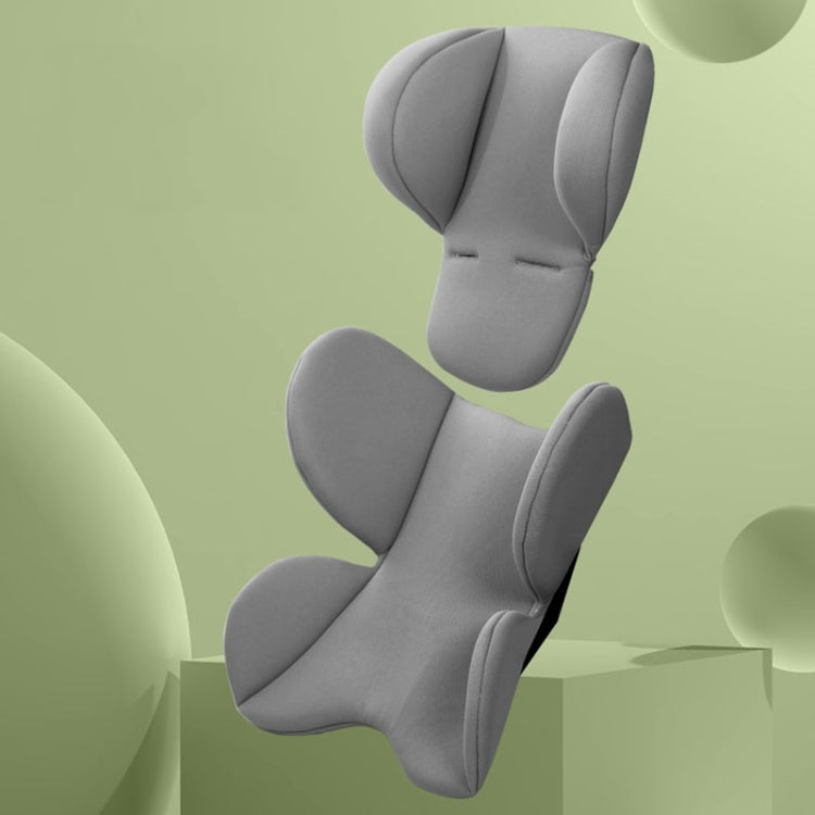 Infant Safety Seat Cushion Four Seasons Universal Stroller Lumbar Protection Pads(Grey) by bashfashion