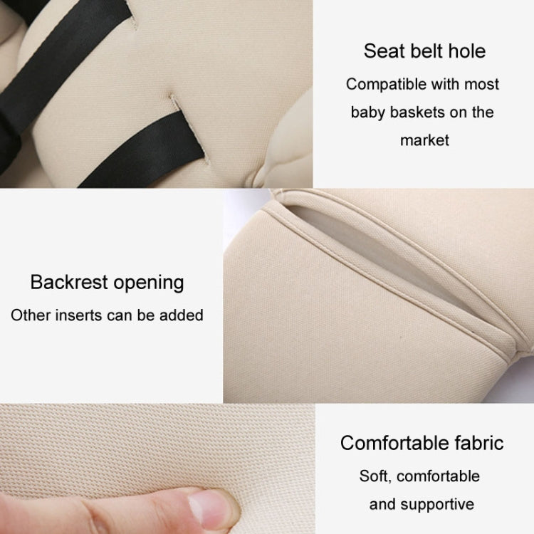 Infant Safety Seat Cushion Four Seasons Universal Stroller Lumbar Protection Pads(Black) by bashfashion