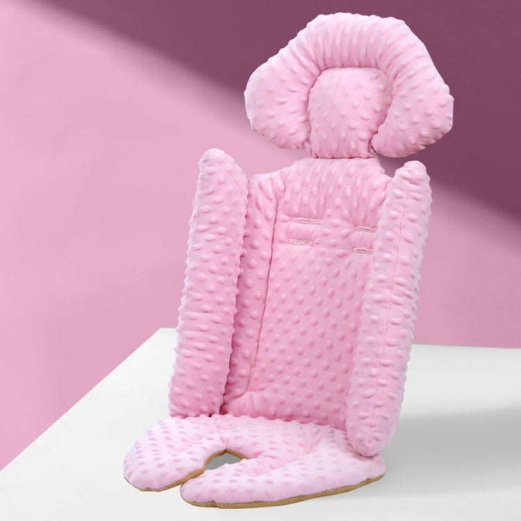 Baby Stroller Safety Cushion Cotton Cushion Baby Dining Chair Pad(Pink) by bashfashion