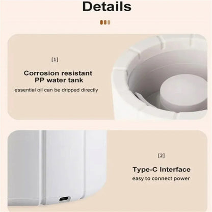 Bonfire Shaped Remote Control Aroma Diffuser Desktop Flame Humidifier, Color: Colorful White by bashfashion