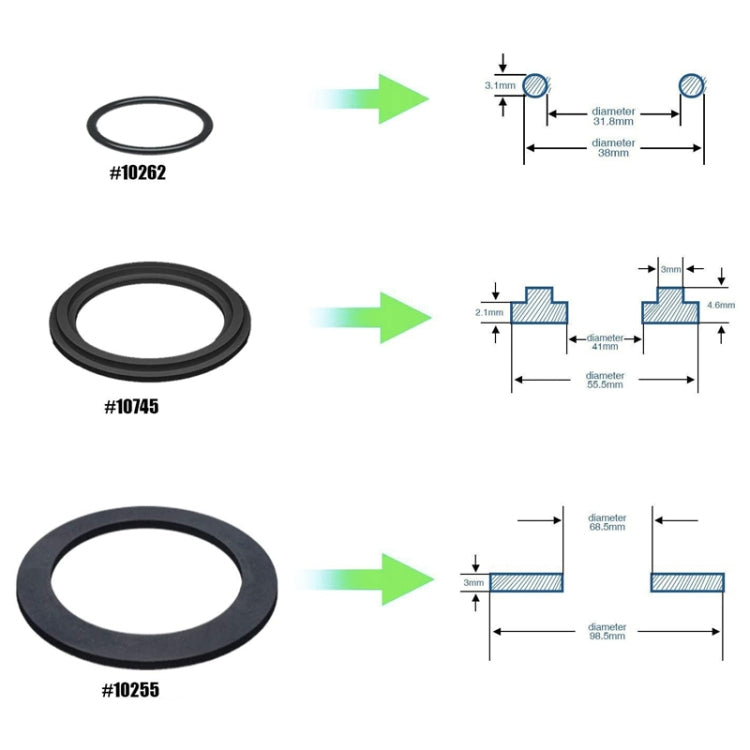 2pcs 10262 For Intex Pool Plunger Valves O-Ring Rubber 25076RP Washer Ring Kit by bashfashion