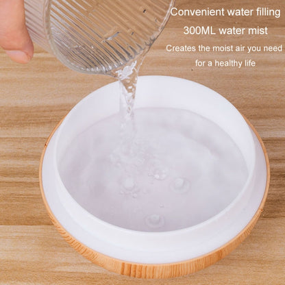 LED Light Aromatherapy Diffuser Home Small Vase Quiet Humidifier Aromatherapy Diffuser 2 In 1(Shallow Wood) by bashfashion