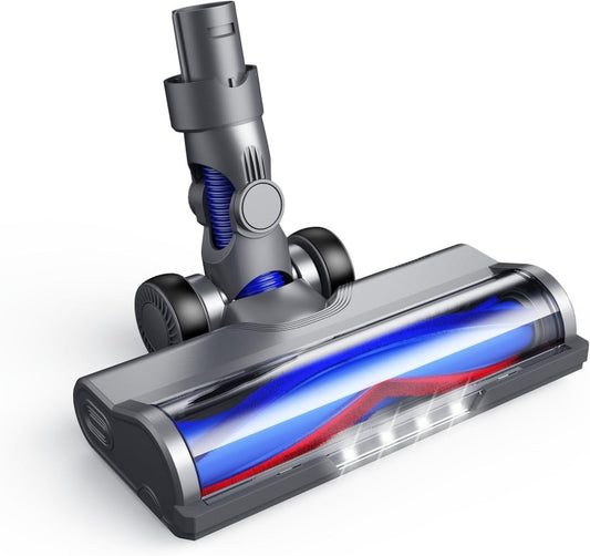 Anti-winding Direct Drive Brush Motor Head with LED Light For Dyson V7 / V8 / V10 / V11 / V15 /V8 Slim by bashfashion