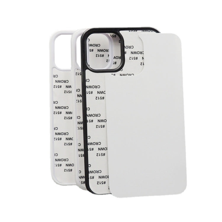 For iPhone 15 Plus 10PCS 2D Blank Sublimation Phone Case(Transparent) by bashfashion