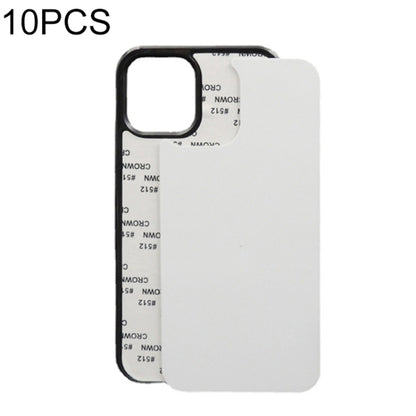 For iPhone 15 Pro 10PCS 2D Blank Sublimation Phone Case(Black) by bashfashion
