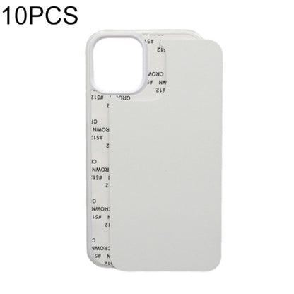 For iPhone 15 10PCS 2D Blank Sublimation Phone Case(Transparent) by bashfashion