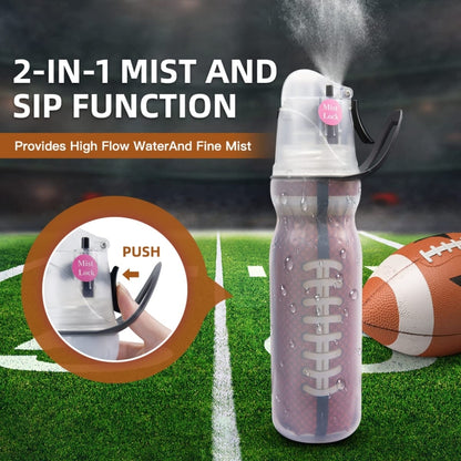 470ml Summer Outdoor Sports Training Spray Cooling Water Cup, Color: Colorful 3-layers by bashfashion