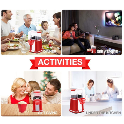 1200W Basket Popcorn Machine Electric Automatic Corn Popper 220V EU Plug by bashfashion