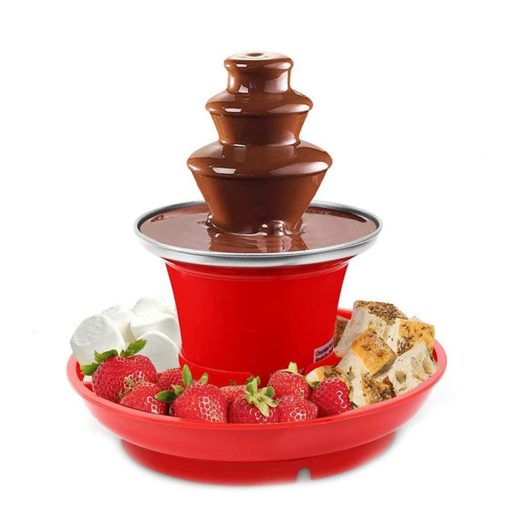 35W 3 Tier Chocolate Fountain Mini Fondue Set with Hot Melting Pot Base 110V US Plug by bashfashion