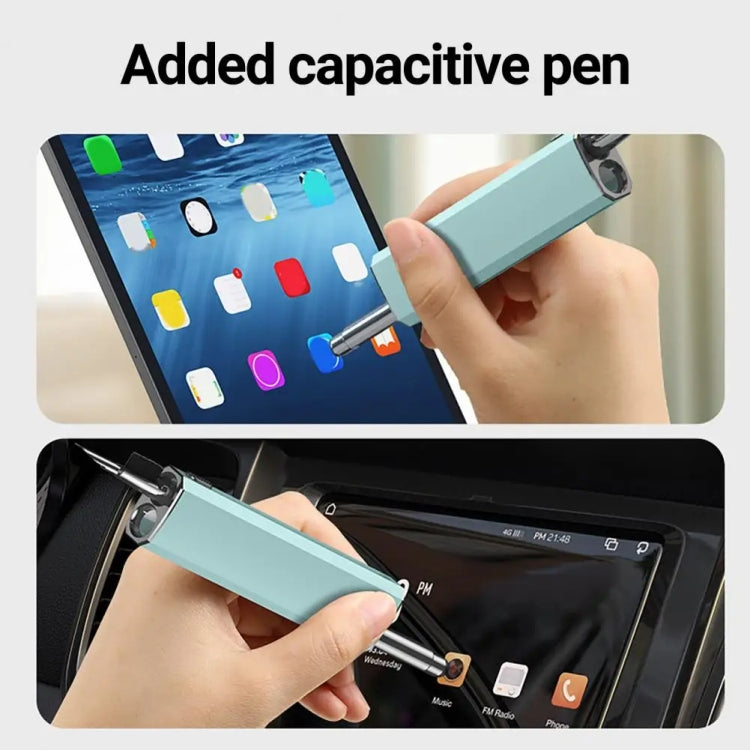 Headphone Keyboard Cleaning Kit with Capacitive Touch Pen(White) by bashfashion