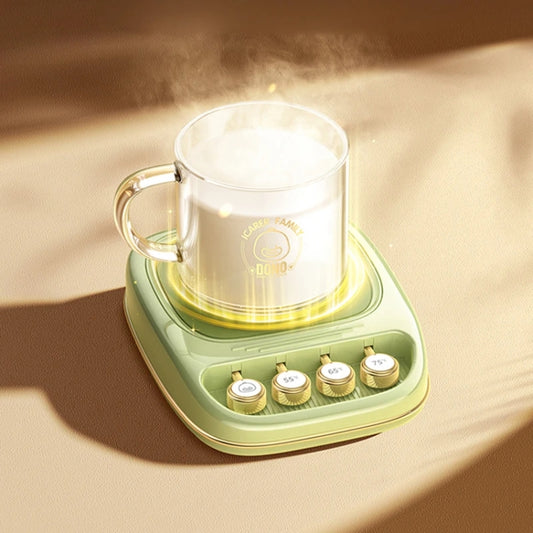 ICARER FAMILY IF-ND01 Smart Thermostatic Coaster Thermal Insulation Heating Base, CN Plug(Pink) by ICARER FAMILY