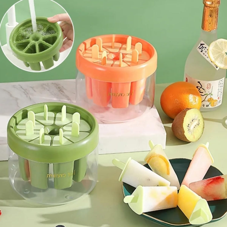 Homemade Popsicle Molds 8 Grid Ice Popsicle Maker With Ice Storage Bin(Green) by bashfashion