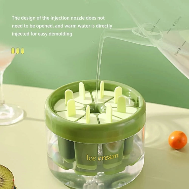 Homemade Popsicle Molds 8 Grid Ice Popsicle Maker With Ice Storage Bin(Green) by bashfashion