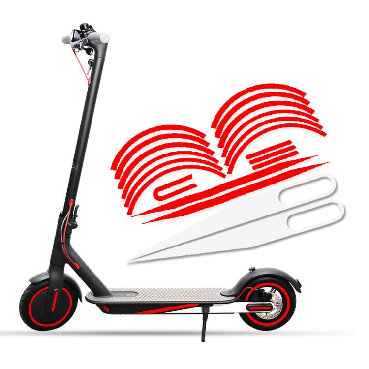 For Xiaomi Mijia M365/1s/Pro/Pro2 Scooter Waterproof Warning Reflective Sticker(Random Color Delivery) by bashfashion