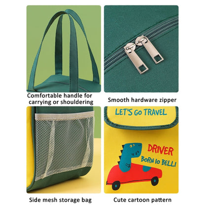 Portable Lunch Bag Bento Box Carrying Case Cute Cartoon Insulated Picnic Bag, Color: Green by bashfashion