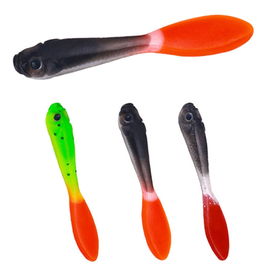 7cm 5pcs /Pack HENGJIA SO177 Dual Color Imitation Fishing Lure Freshwater Soft Dummy Bait(Color 5) by HENGJIA