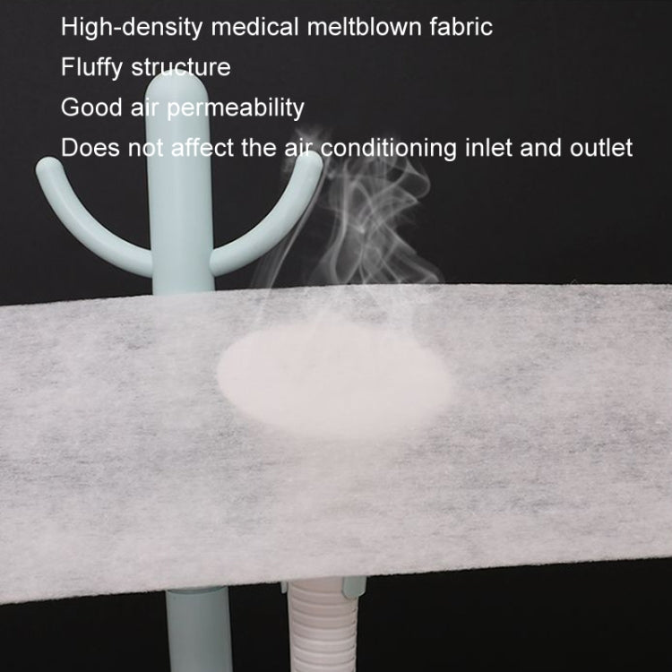 5pcs /Pack 22x80cm Disposable Air Conditioning Air Purification Filter Household Hanging Air Intake Dust Removal Cotton(White) by bashfashion