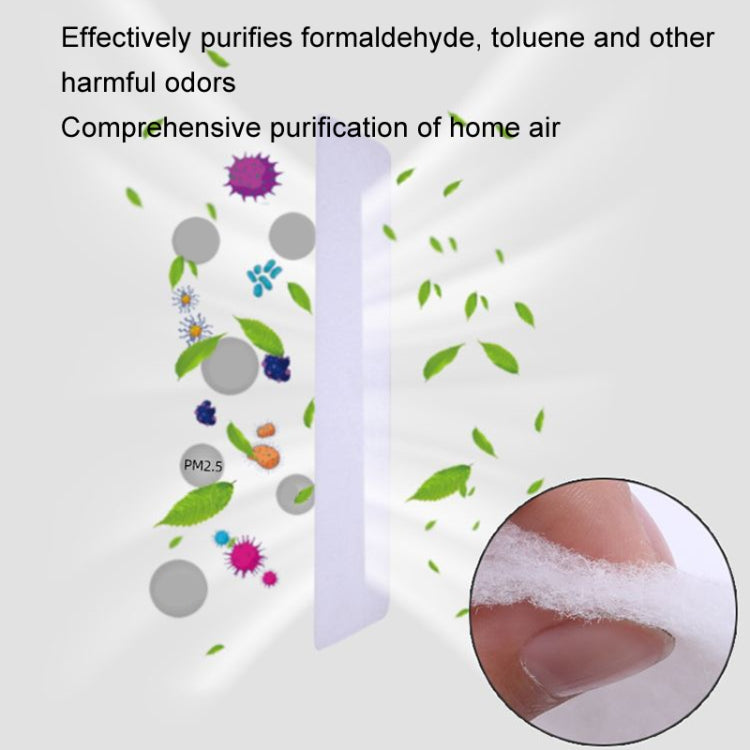 5pcs /Pack 22x80cm Disposable Air Conditioning Air Purification Filter Household Hanging Air Intake Dust Removal Cotton(White) by bashfashion
