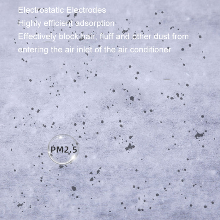 5pcs /Pack 22x80cm Disposable Air Conditioning Air Purification Filter Household Hanging Air Intake Dust Removal Cotton(White) by bashfashion