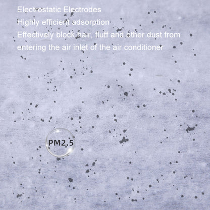 5pcs /Pack 22x80cm Disposable Air Conditioning Air Purification Filter Household Hanging Air Intake Dust Removal Cotton(White) by bashfashion