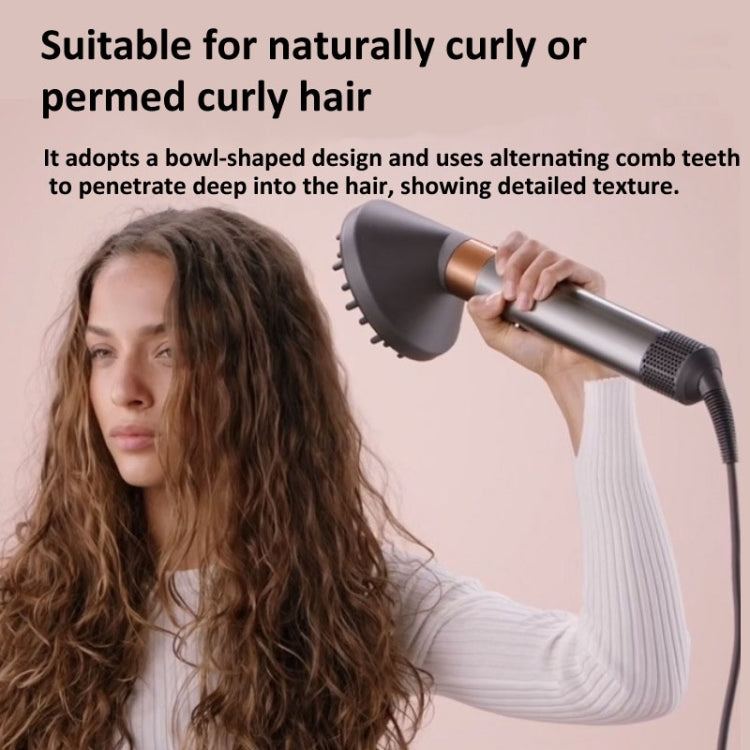 For Dyson Airwrap HS01 HS05 Diffuser Attachment Nozzle Replacement Parts(Gray) by bashfashion