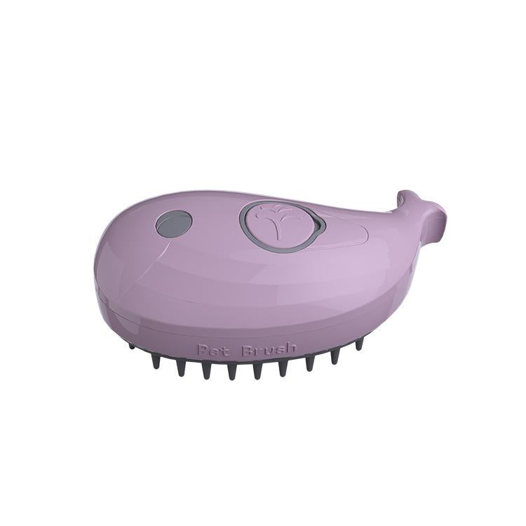 Pet Spray Steamy Brush Cat Dog Grooming Massage Comb(Whale Pink) by bashfashion