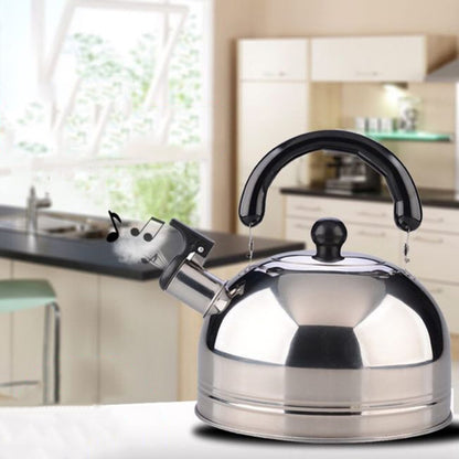 Thickened Stainless Steel Hemispherical Whistle Induction Cooker Gas Stove Kettle, Capacity: 2L Gold by bashfashion